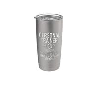 Porque el trabajador milagroso no es un entrenador personal de título de trabajo Vaso térmico de acero inoxidable de doble pared