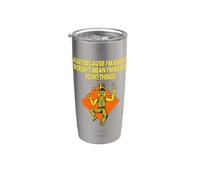 Porque estoy despierto no significa que estoy listo Humor sarcástico divertido Vaso térmico de acero inoxidable de doble pared