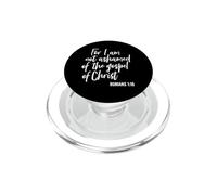 Porque no me avergüenza del Evangelio de Cristo Fe en Dios PopSockets PopGrip para MagSafe
