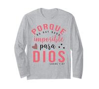Porque para Dios no Hay Nada Imposible, Faith Cross Quotes Manga Larga