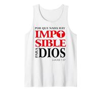 Porque para Dios no Hay Nada Imposible, Versículos bíblicos Camiseta sin Mangas