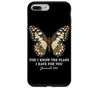 Porque sé los Planes Que Tengo para ti Jeremías 29:11 Mariposa Carcasa para iPhone 7 Plus/8 Plus