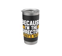 Porque soy el director que es el director de video Editor de cine Vaso térmico de acero inoxidable de doble pared