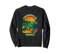 Porquerolles Francia Tortuga Marina Costa Isla Insignia Sudadera