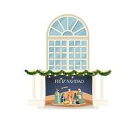 Porras Estampación & Banderas | Balconera Feliz Navidad y Los Reyes Magos | Decora y Celebra Las Fiestas | Repostero Navideño