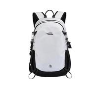 PORRASSO 15L Mochila de Senderismo Ligera Mochila Outdoor Transpirable de Nailon Multibolsillo Backpack para Camping Viajes Uso Diario Blanco