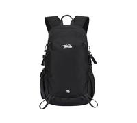 PORRASSO 15L Mochila de Senderismo Ligera Mochila Outdoor Transpirable de Nailon Multibolsillo Backpack para Camping Viajes Uso Diario Negro