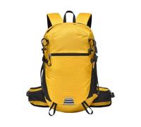 PORRASSO 25L Mochila Ligera Senderismo Hidrófuga Trekking Nylon Resistente | Mochila outdoor para viajes cortos rutas de montaña camping tiempo libre y uso cotidiano modelo unisex,Amarillo