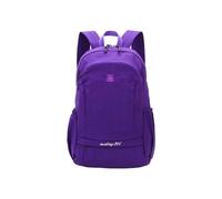 PORRASSO 25L Mochila Plegable Ligera Mochila Resistente al Agua Nailon Backpack de Día Casual con Bolsillo de Separación Húmedo-Seco para Viajes Senderismo Uso Diario Morado