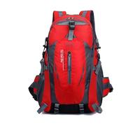PORRASSO 40L Mochila de Senderismo Mochila Impermeable Mochila Hiking Backpack para Hombre Mujer Hacer Ciclismo Escalada Deportes Aire Libre Rojo
