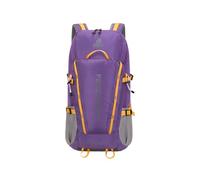 PORRASSO 45L Mochila de Senderismo Mochila Impermeable Duradera Outdoor con Cubierta de lluvia Grande Backpack para Viajar Acampar Escalada Deportes Aire Libre Púrpura