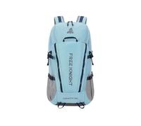 PORRASSO 45L Mochila de Senderismo Mochila Impermeable Duradera Outdoor con Cubierta de lluvia Grande Backpack para Viajar Acampar Escalada Deportes Aire Libre Azul
