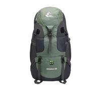 PORRASSO 50L Mochila de Senderismo Mochila Grande Impermeable Hombre Mujer Backpack Poliéster para Viajar Acampar Escalada Deportes Aire Libre Verde
