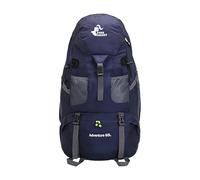 PORRASSO 50L Mochila de Senderismo Mochila Grande Impermeable Hombre Mujer Backpack Poliéster para Viajar Acampar Escalada Deportes Aire Libre Morado