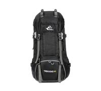 PORRASSO 60L Mochila de Senderismo Mochila Grande Impermeable con Cubierta de lluvia Hombre Mujer Backpack para Viajar Acampar Escalada Deportes Aire Libre Negro