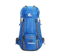 PORRASSO 60L Mochila de Senderismo Mochila Grande Impermeable con Cubierta de lluvia Hombre Mujer Backpack para Viajar Acampar Escalada Deportes Aire Libre Azul Oscuro