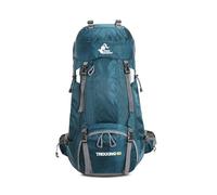 PORRASSO 60L Mochila de Senderismo Mochila Grande Impermeable con Cubierta de lluvia Hombre Mujer Backpack para Viajar Acampar Escalada Deportes Aire Libre Turquesa