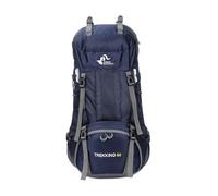 PORRASSO 60L Mochila de Senderismo Mochila Grande Impermeable con Cubierta de lluvia Hombre Mujer Backpack para Viajar Acampar Escalada Deportes Aire Libre Azul Marino