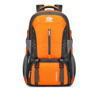 PORRASSO 60L Mochila de Senderismo Mochila Impermeable Daypack Hiking Backpack para Hombre Mujer Camping Escalada Deportes Viajar Aire Libre Naranja