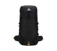 PORRASSO 60L Mochila de Senderismo Mochila Impermeable Nailon Exteriores con Funda de Lluvia Gran Backpack Viaje Negro