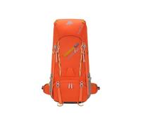 PORRASSO 65L Zaino da Trekking Grande Outdoor Impermeabile Zaini Resistente con Copertura per la Pioggia Donna Uomo Backpack per Escursionismo Campeggio Arrampicata Viaggio Naranja