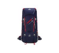 PORRASSO 65L Zaino da Trekking Grande Outdoor Impermeabile Zaini Resistente con Copertura per la Pioggia Donna Uomo Backpack per Escursionismo Campeggio Arrampicata Viaggio Azul Marino