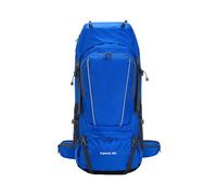 PORRASSO 80L Mochila de Senderismo Mochila Impermeable Nailon Camping con Correas Reflectantes Gran Backpack Viaje Azul
