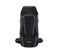 PORRASSO 80L Mochila de Senderismo Mochila Impermeable Nailon Camping con Correas Reflectantes Gran Backpack Viaje Negro