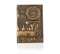 PORRASSO A5 Cuaderno Impermeable Diario de Viaje Retro Bloc Notas Alivio Clásico PU Journal para Hombres Mujer Estudiante Personal Regalo 100 Hojas 21.5x14.5 CM