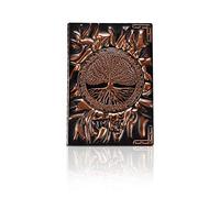 PORRASSO A5 Cuaderno Impermeable Diario de Viaje Retro Bloc Notas Alivio Clásico PU Journal para Hombres Mujer Estudiante Personal Regalo 100 Hojas 21.5x14.5 CM