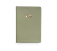 PORRASSO A6 Cuaderno Cuero Diario de Viaje Hermosamente Journal Niña Bloc de Dibujo Mujer Agenda Bloc Notas para Estudiante Escritor 10.7x14.3 CM Verde