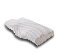 PORRASSO Almohada Viscoelastica Almohada Cervical con Altura Ajustable Transpirable Lavable Hipoalergénico Mejorar Sueño Forma Ergonómica Adecuada para Todos los Durmientes 50 * 30 * 10/6cm - Gris 2