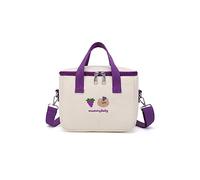 PORRASSO Bolsa de Almuerzo Aislada Bolsa Aislamiento Isotermica Bolsa Nevera Bolsa Comida para Mujeres Adolescentes Niño Escuela Oficina Picnic Morado
