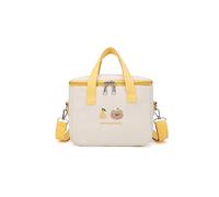 PORRASSO Bolsa de Almuerzo Aislada Bolsa Aislamiento Isotermica Bolsa Nevera Bolsa Comida para Mujeres Adolescentes Niño Escuela Oficina Picnic Amarillo