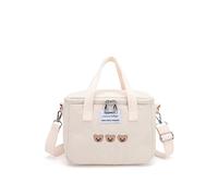 PORRASSO Bolsa de Almuerzo Aislada Bolsa Aislamiento Isotermica Bolsa Nevera Bolsa Comida para Mujeres Adolescentes Niño Escuela Oficina Picnic Blanco