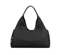 PORRASSO Bolsa de Viaje Bolsas de Deporte de Mujer Bolsa de Gimnasio Grande Bolsa Deportiva con Compartimento Zapatos y Bolsillo Mojado Bolsa Fin de Semana para Deportes Camping Viajes Negro