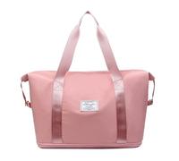 PORRASSO Bolsa de Viaje de Mujer Bolsas de Deporte Grande Expandible Bolsa de Gimnasio Plegable Bolsa Fin de Semana para Viajes Deportes Camping Rosa