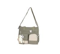 PORRASSO Bolso Bandolera de Niñas Bolso de Hombro Lindo Osito Mujeres Nylon Bolso Cruzados para Escuela Viaje Uso Diario Verde