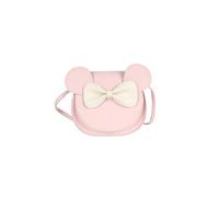 PORRASSO Bolso Bandolera de Niñas Bonito Bolso de Hombro con Lazo PU Bolso Cruzados Rosa