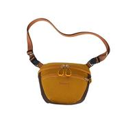 PORRASSO Bolso Bandolera Impermeable Mujer Riñonera Ligera con Bolsillo Antirrobo Trasero Bolso de Pecho Multicompartimentos para Viaje Senderismo Compras Uso Diario Amarillo