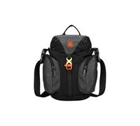 PORRASSO Bolso Bandolera para Botella de Agua Expandible Riñonera Ligera Impermeable Bolso de Pecho Senderismo para Mujer Hombre Camping Viaje Negro