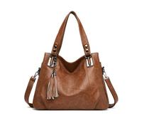 PORRASSO Bolso de mano para mujer, bolso de hombro Hobo Bandolera grande, bolso de mensajero de piel sintética de viaje de trabajo de citas, amarillo, large, Elegante