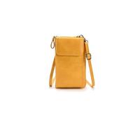 PORRASSO Bolso de Teléfono Móvil Cuero Cartera Mujer Bolso Bandolera Monedero Bolso de Hombro Bolso Cruzado de Moda Amarillo