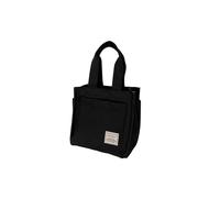 PORRASSO Bolsos de Mujer Nylon Casual Bolsos de Mano Bolsa Tote Bolso Shopper para Viaje Trabajo Uso Diario Negro