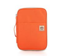 PORRASSO Carpeta para documentos A4, multifuncional, organizador de cartera universal, con cremallera, Oxford impermeable, color naranja