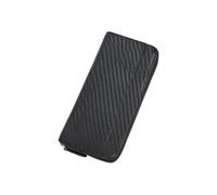 PORRASSO Cartera Cuero Mujer Monedero con Bloqueo RFID Gran Billetero Tarjetero Monederos Larga Wallet Negro B