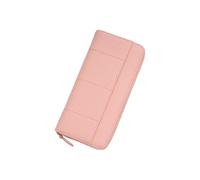 PORRASSO Cartera Cuero Mujer Monedero con Bloqueo RFID Gran Billetero Tarjetero Monederos Larga Wallet Rosa B