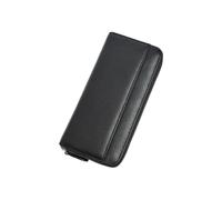 PORRASSO Cartera Cuero Mujer Monedero con Bloqueo RFID Gran Billetero Tarjetero Monederos Larga Wallet Negro