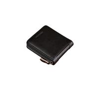 PORRASSO Cartera de Hombre Billetera Cuero Cartera con Protección RFID Tarjetero Monederos Corto Wallet con 6 Ranuras para Tarjetas Negro