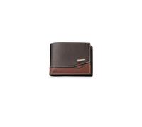 PORRASSO Cartera de Hombre Monederos PU Tarjetero para Tarjetas de Crédita Monederos Minimalista Billetero Corto Wallet Café